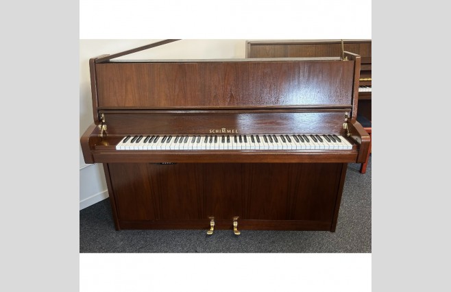 Schimmel Satin Mahogany 116 Upright Piano fitted with AD Silent Pro Record Silent System, Used - All Inclusive Premium Package (SN:290866) - Image 1